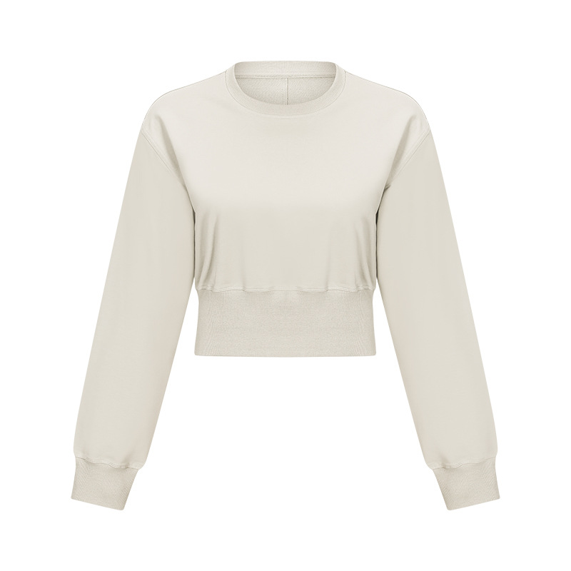 product-New Threaded Waist Yoga Jacket Trendy Versatile Casual Loose Sports Sweater Women-Ruiteng-im