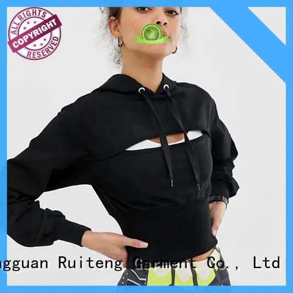 Ruiteng durable women's pullover hooded sweatshirts personalized for running