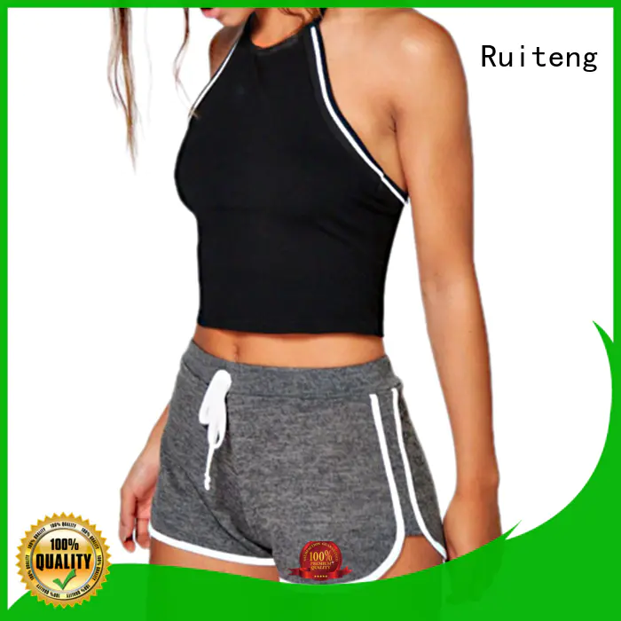 In Bulk OEM Women Slim Light Soft Elastic Side Striped Curved Hem Workout Yoga Fitness Gym Casual Sport Shorts Pants-RTA1217