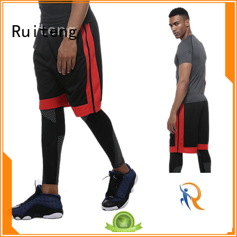 fitness long boys compression shorts workout Ruiteng Brand
