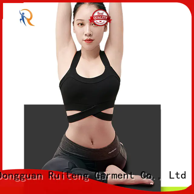 workout stretchy gym bra womens strap Ruiteng company