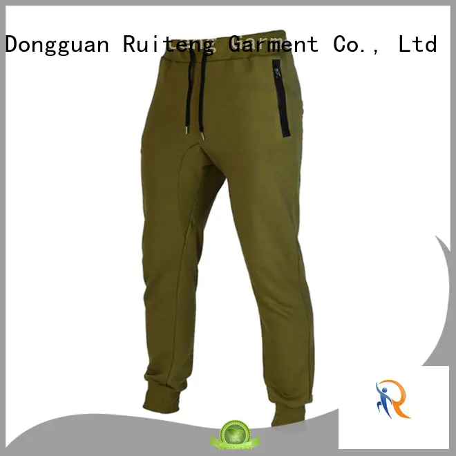 plain fitted pants sweatpants mens grey skinny joggers Ruiteng Brand
