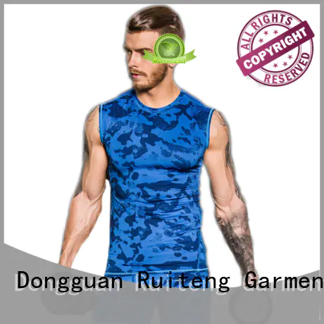 Ruiteng Brand sport mens muscle tank tops apparel supplier