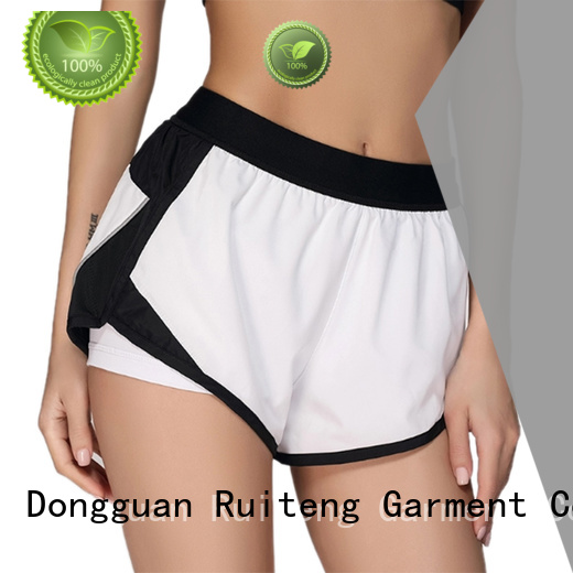 slim loose fit shorts women's curved for running Ruiteng
